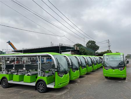 Xe điện chở khách 14 chỗ hiệu Lvtong hay Greentech cho trường đại Học, Cao Đẳng