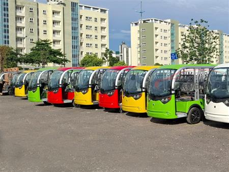 Xe điện lvtong LT-S8 dùng chở khách du lịch, resort, sân golf được Long Biên Car nhập chính hãng, giá tốt