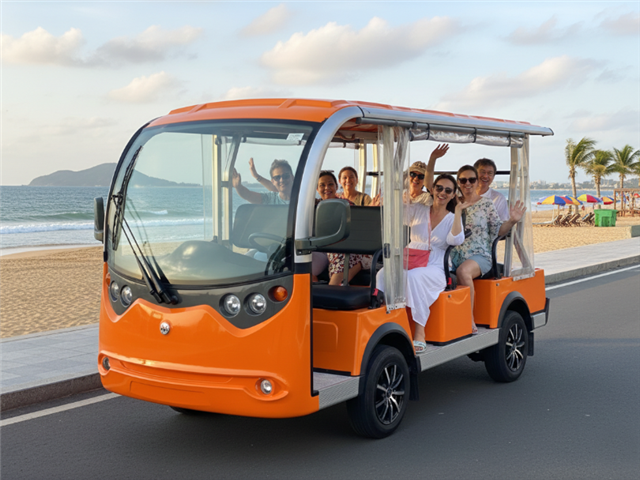 Xe điện du lịch 8 – 11 chỗ Lvtong LT-S8 (LT-S8+3) – Giải pháp vận chuyển linh hoạt cho khu du lịch & resort