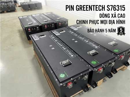 Pin Lithium Greentech S76315 Cho Xe Điện Chở Khách 8-11-14 Chỗ