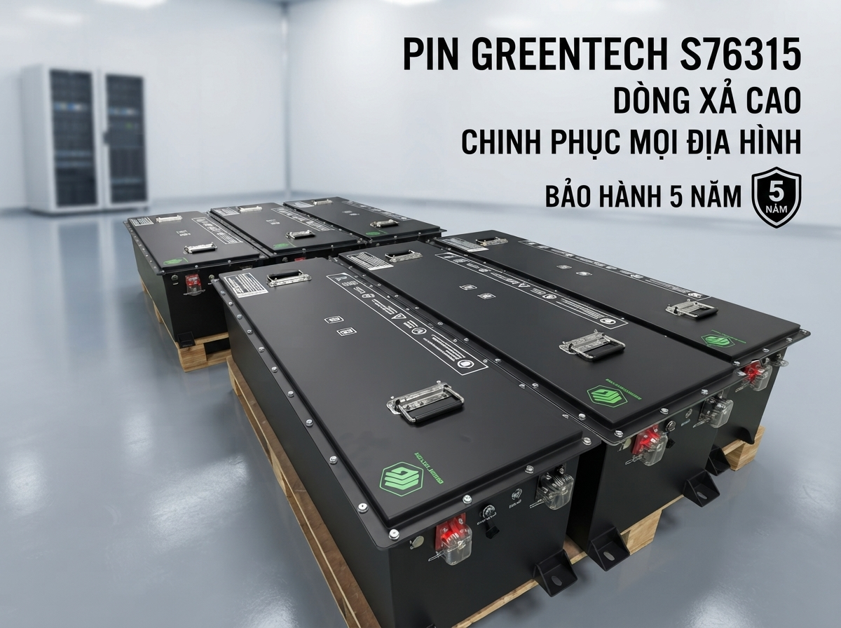 Pin lithium Greentech 76315 - cho xe điện chinh phục mọi địa hình