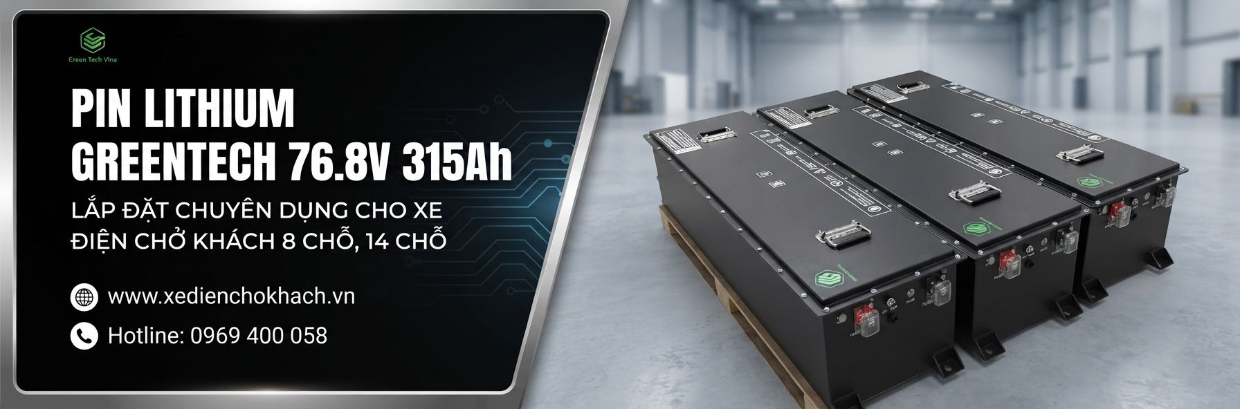 Pin lithium Greentech chất lượng cao