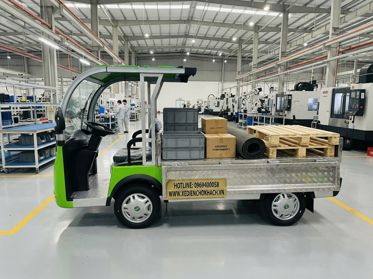 Xe điện Lvtong LT-S8 hoán cải thùng lửng