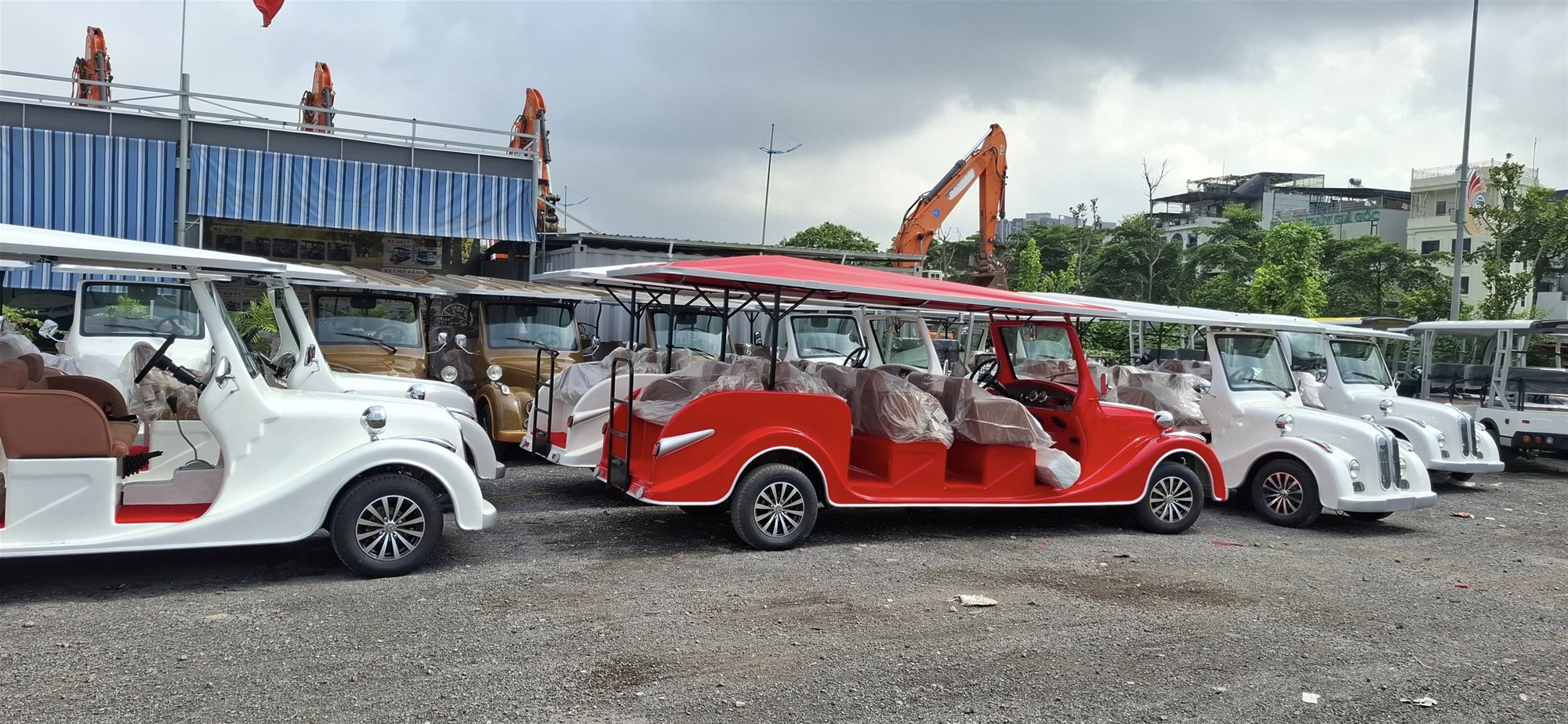 Xe điện kiểu Cổ chở khách