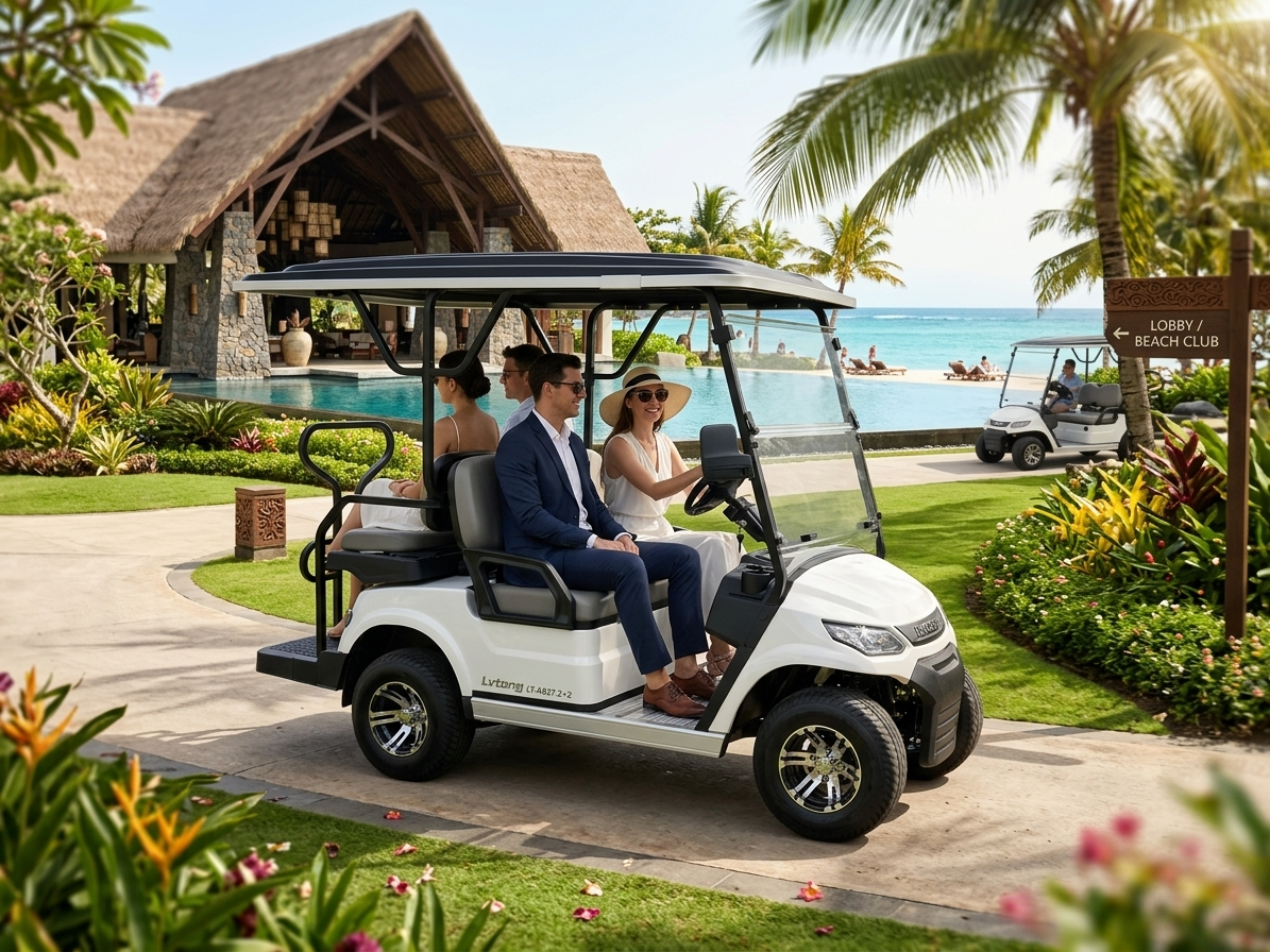 Xe điện dùng trong resort 5 sao