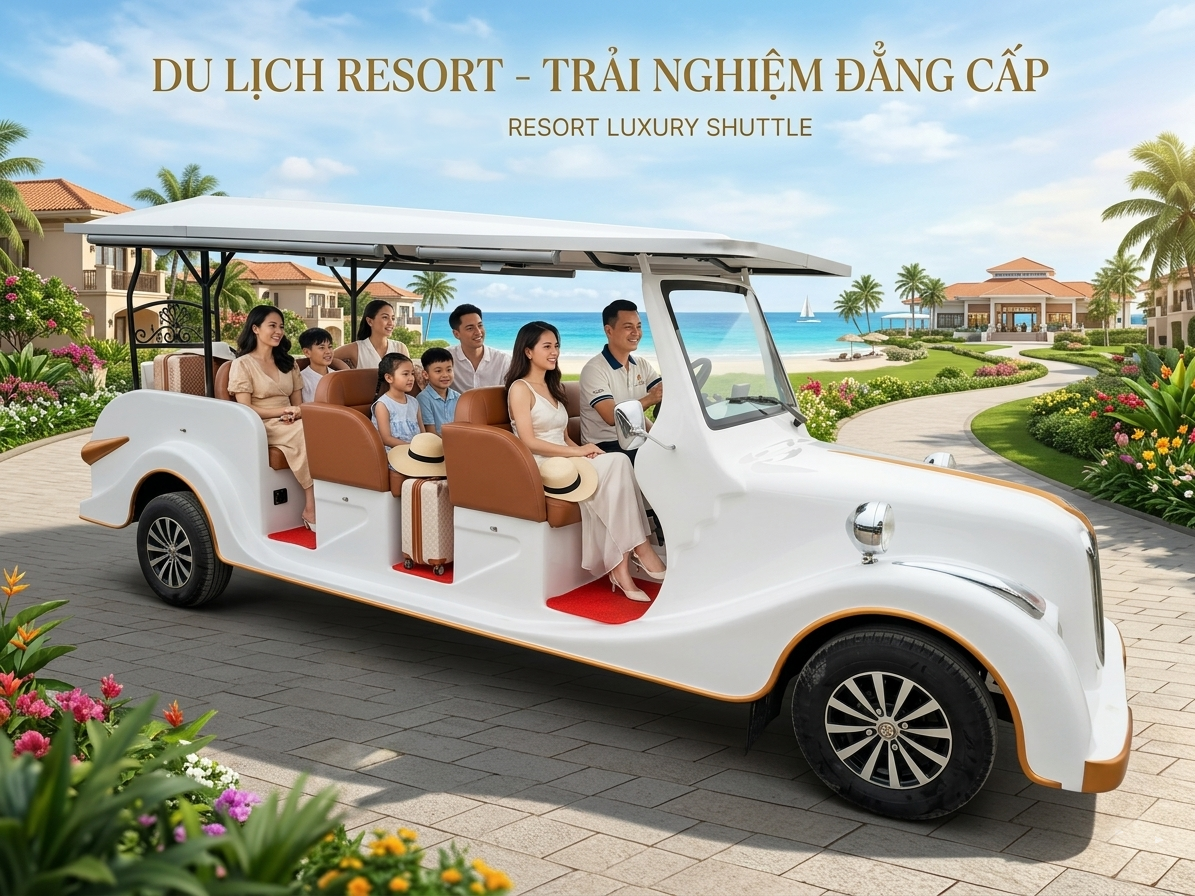 Trải Nghiệm Đẳng Cấp Chờ Đón Tại Tổ Hợp Khách Sạn Với Xe Điện Kiểu Cổ Lvtong LT-S8.FB