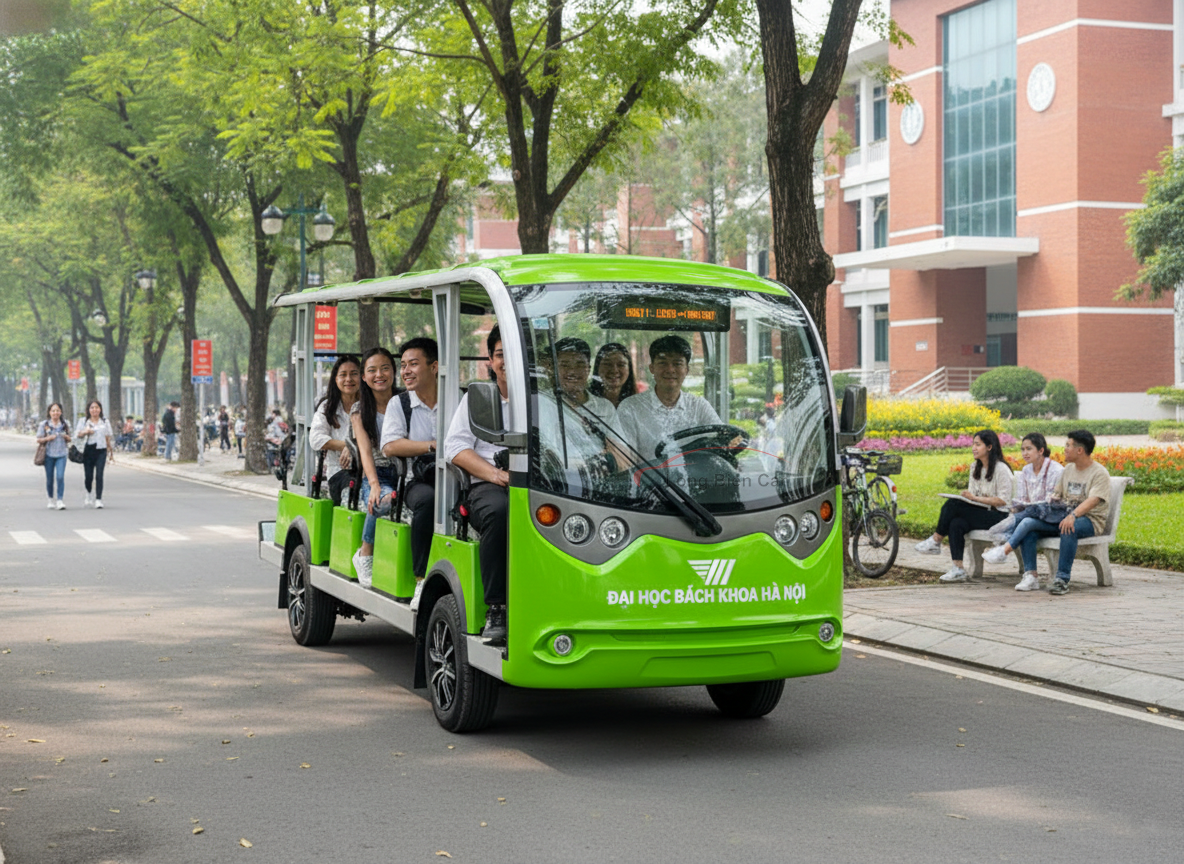 Xe điện 14 chỗ GT-S14 cho trường đại học